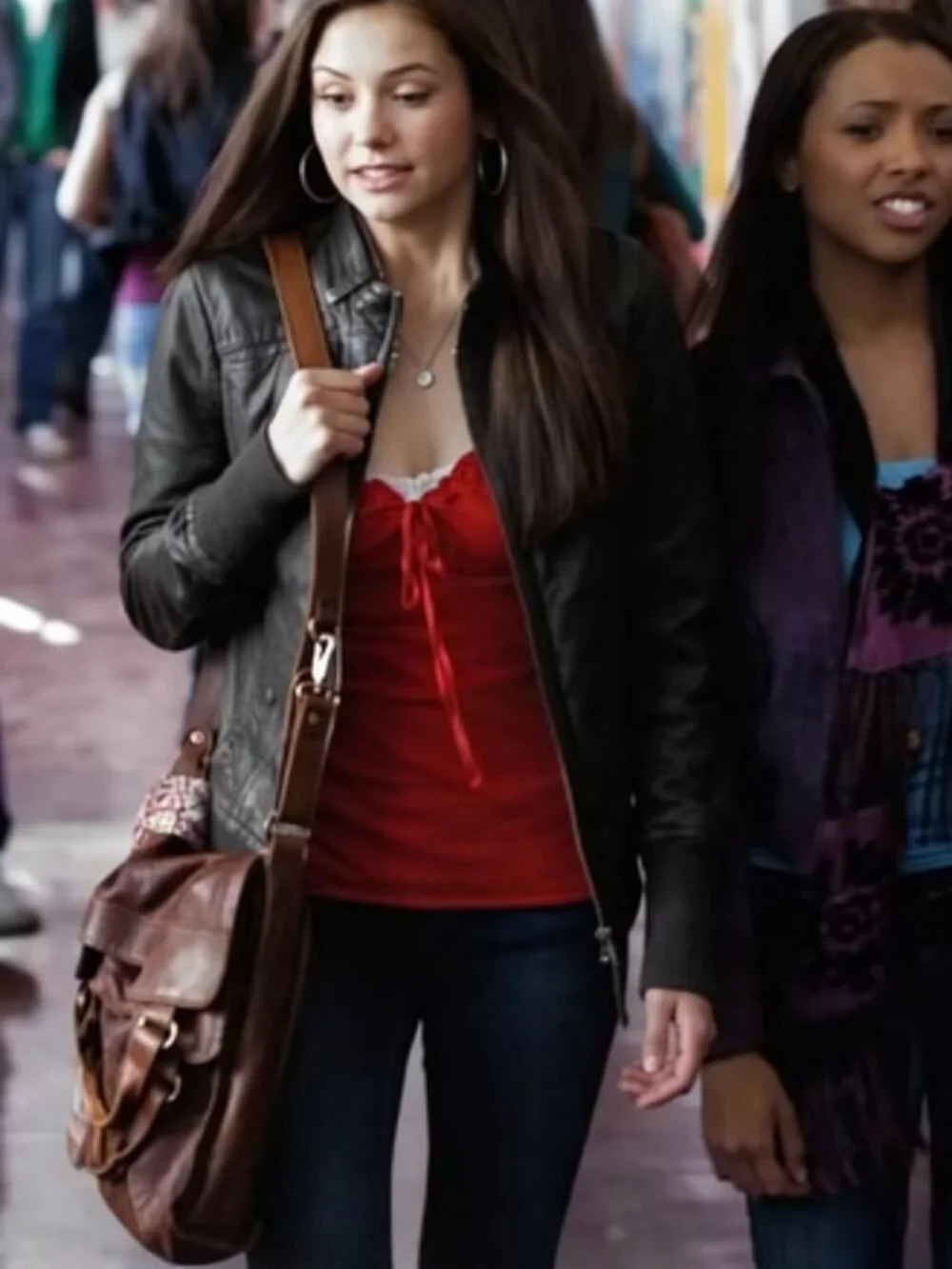 ASO ELENA GILBERT THE VAMPIRE DIARIES TVD Abbey Road Fold Over Leather Bag RARE